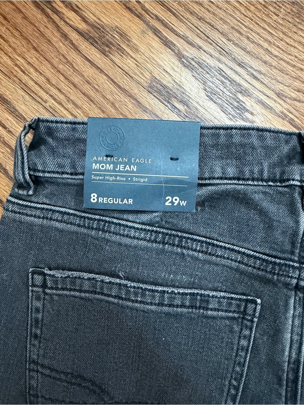 American Eagle Outfitters Black Mom Jean - High Rise Fit